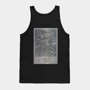 Mexico city, Mexico, city street map Tank Top